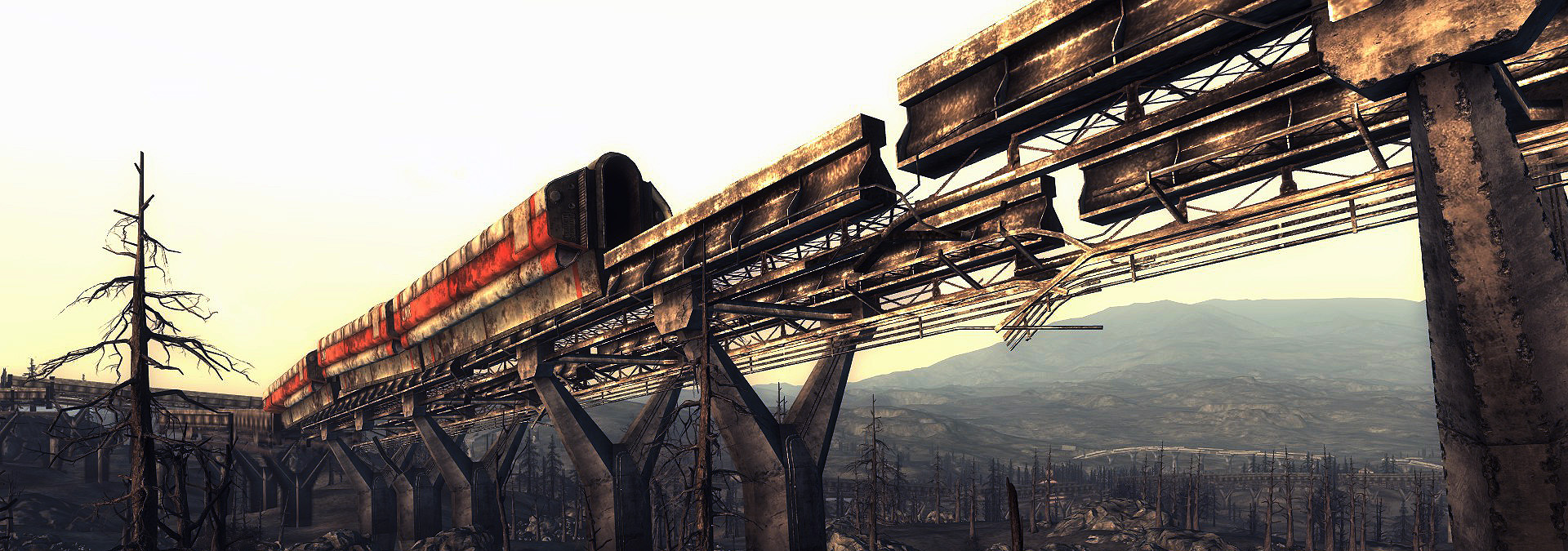 Zerstörte Railroad