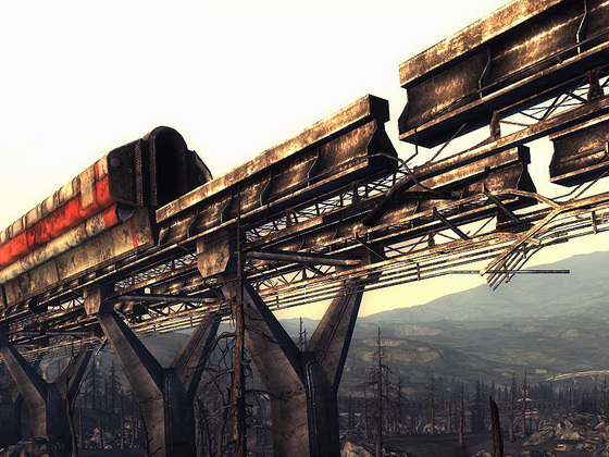Zerstörte Railroad