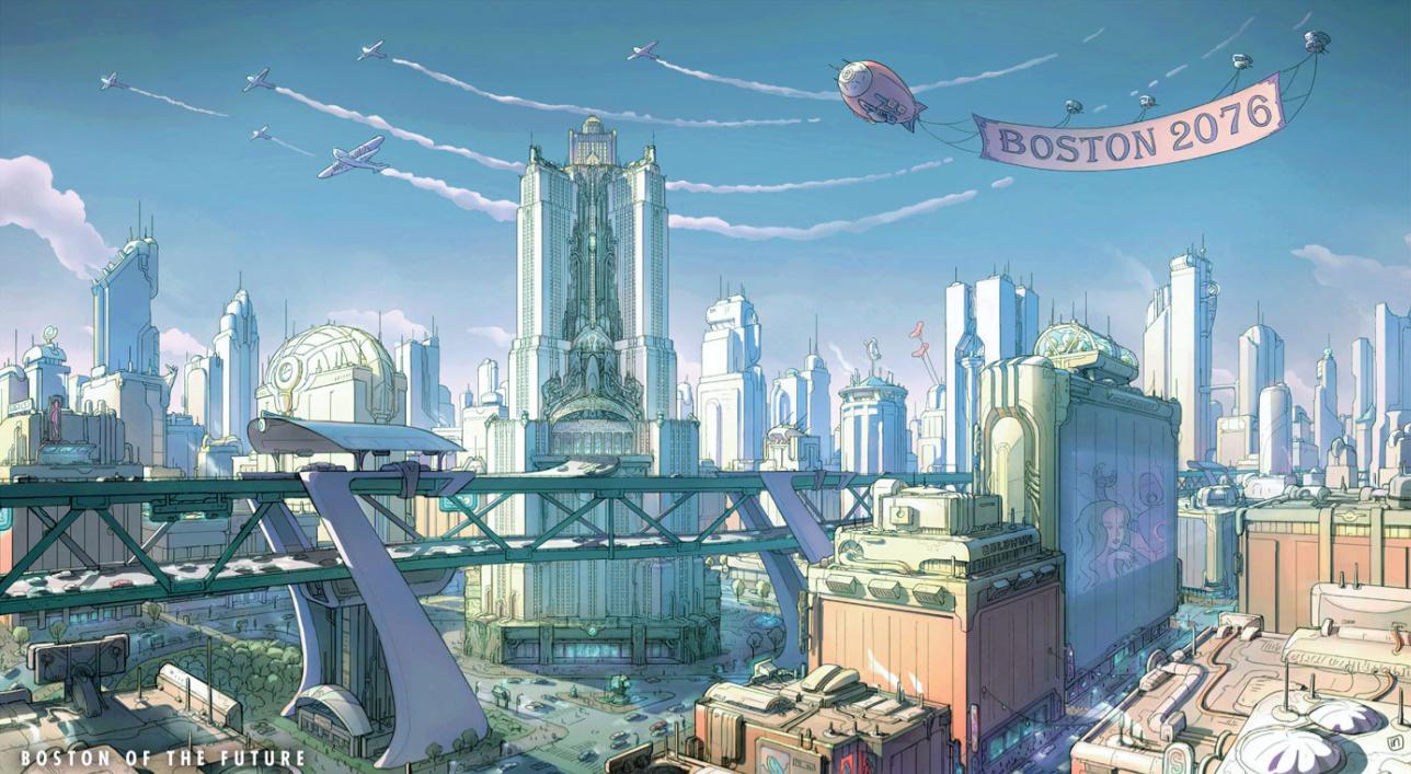 Das wunderschöne Boston im Jahre 2076