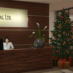 Büro Weihnachtsbaum